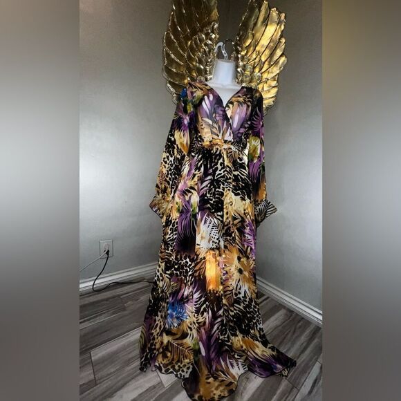 Spy Zone Exchange Tropical Lepard Dress, Y2K ,Medíum - Picture 4 of 14